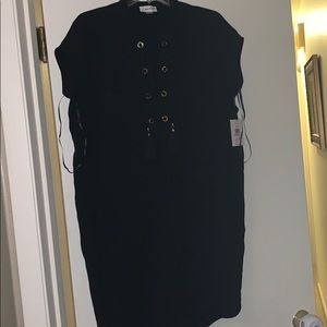 Calvin Klein lace your tassel shift dress